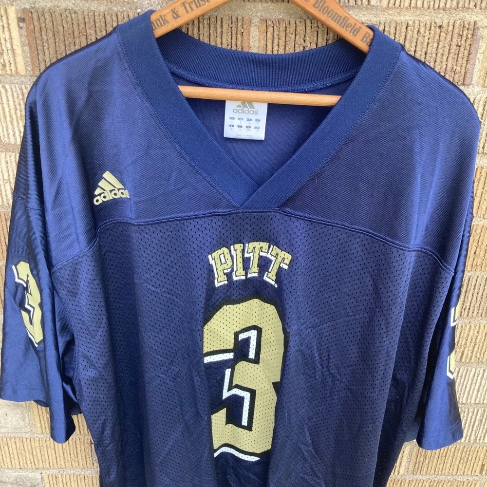 Adidas Pitt Panthers Tyler Palko #3 Football Jersey Mens Large Vtg College Y2K